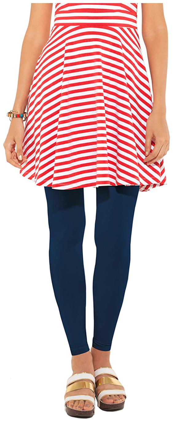 

GO COLORS Cotton Solid Blue Tights For Women