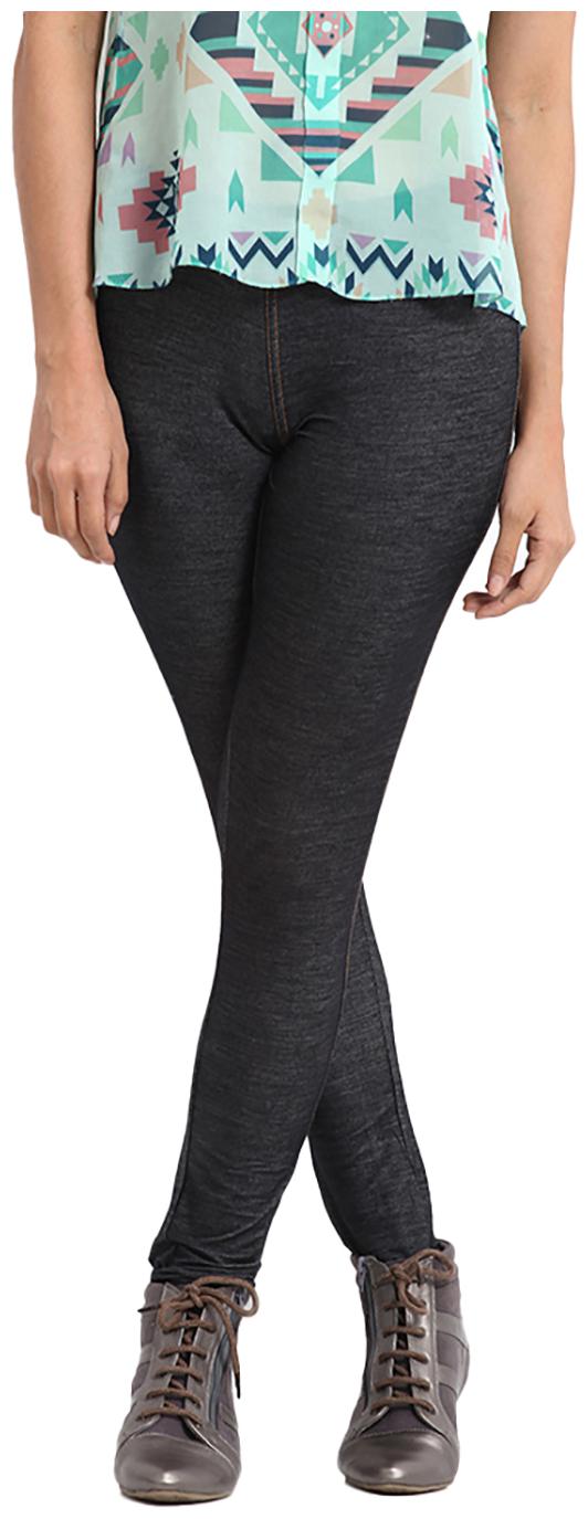 

GO COLORS Women Black Straight fit Jegging
