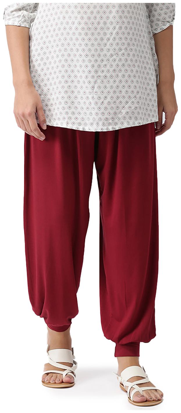 

GO COLORS Blended Harem Pants - Maroon