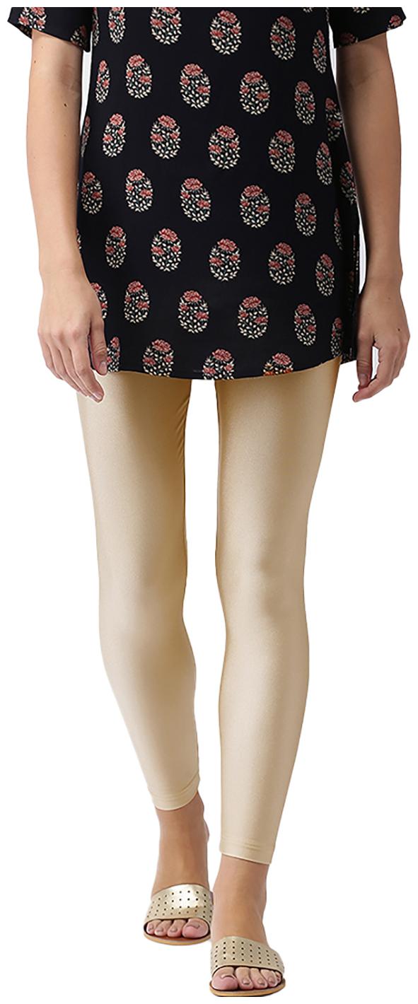 

GO COLORS Nylon Solid Gold Tights For Women