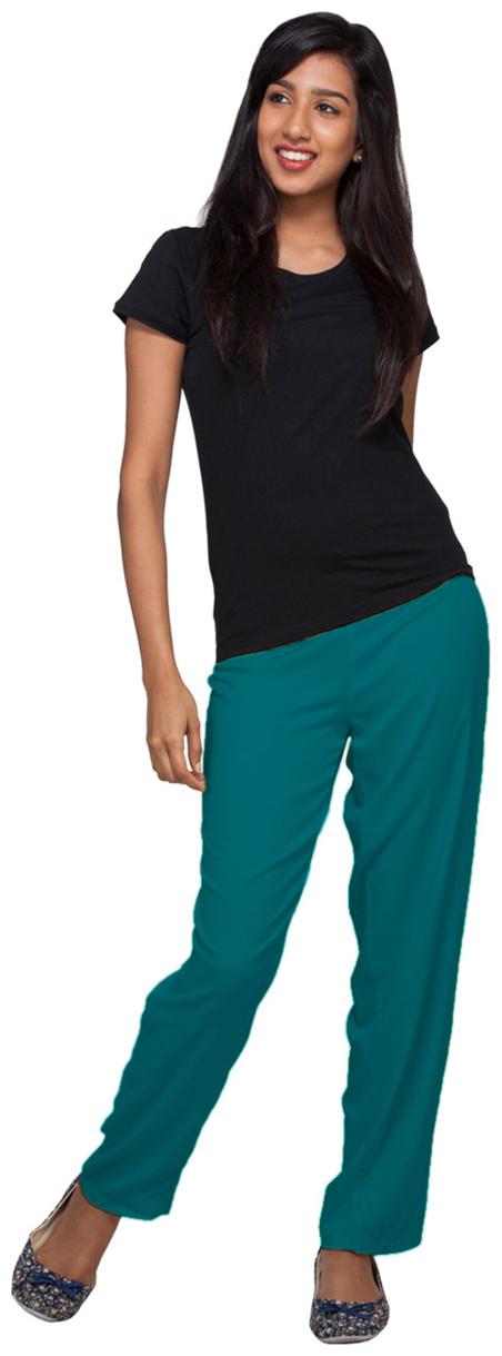 

Go Colors-peacock Blue-palazzo Pants