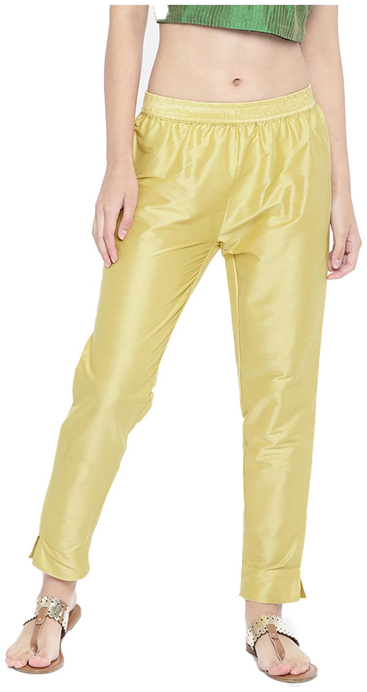 

GO COLORS Polyester Solid Gold Tights For Women