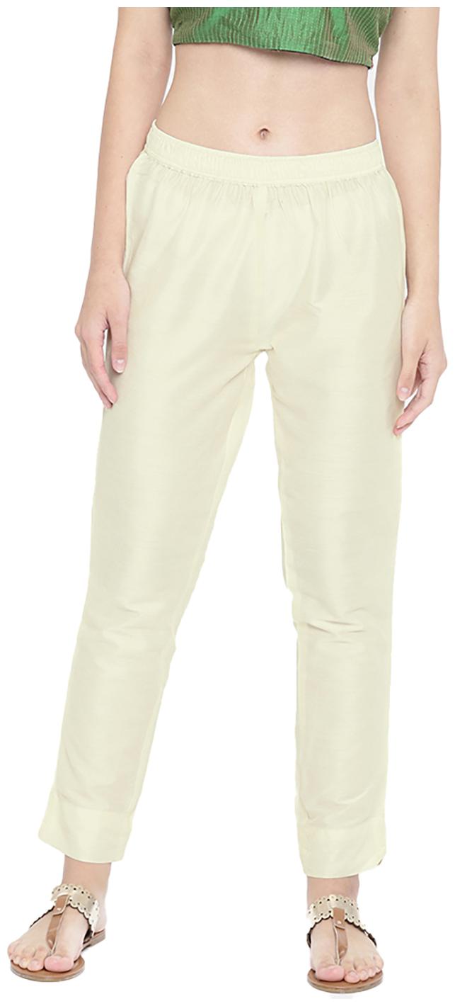 

GO COLORS Polyester Solid Cream Tights For Women