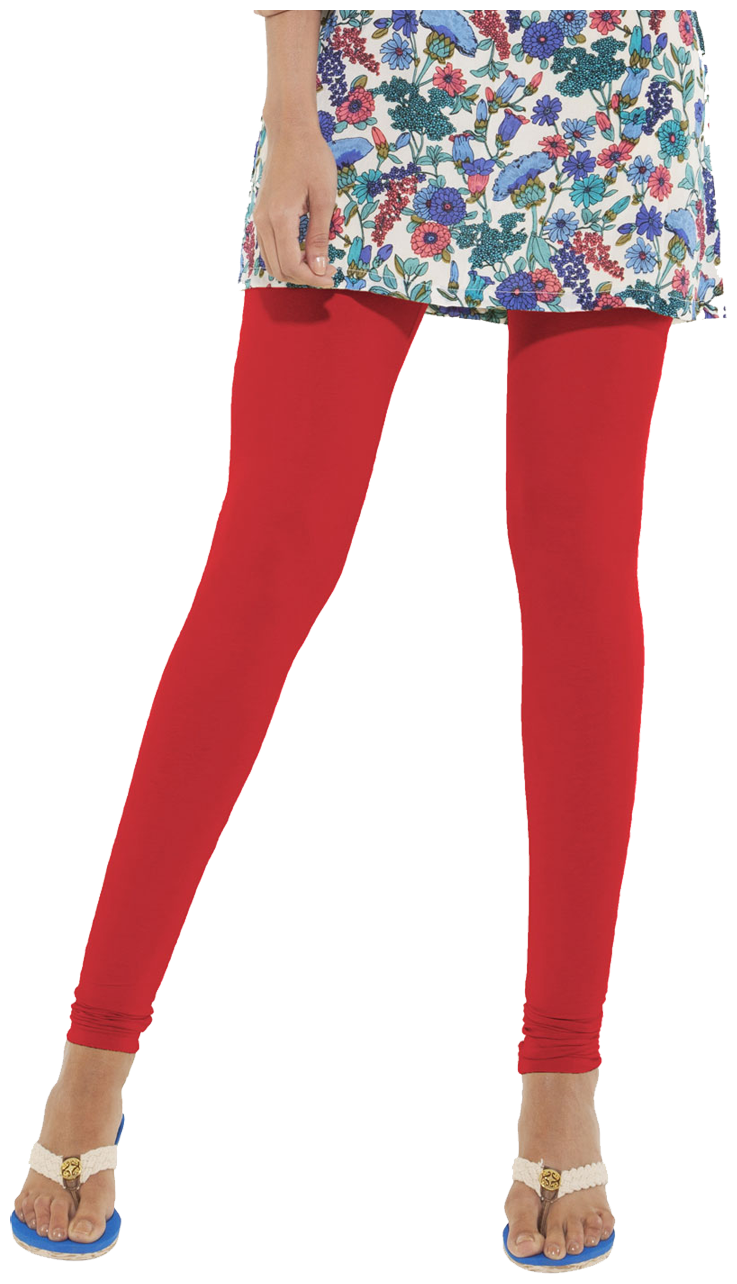 

GO COLORS Lycra Salwar - Red