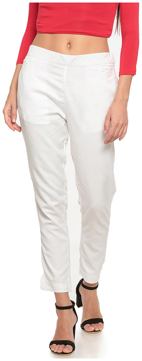

GO COLORS Viscose Solid White Tights For Women