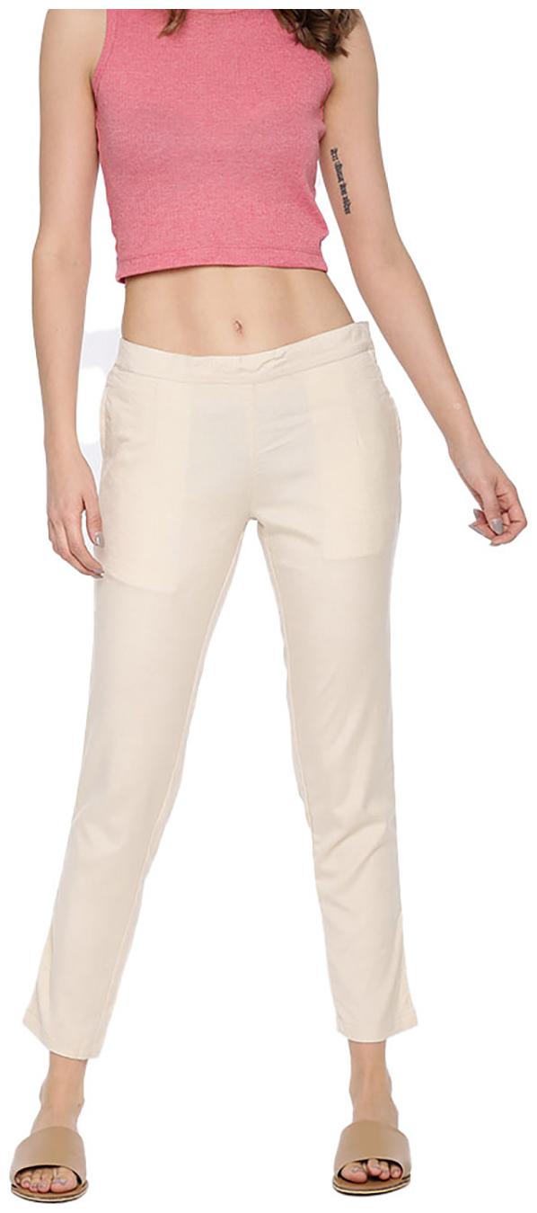 

GO COLORS Viscose Solid Beige Tights For Women