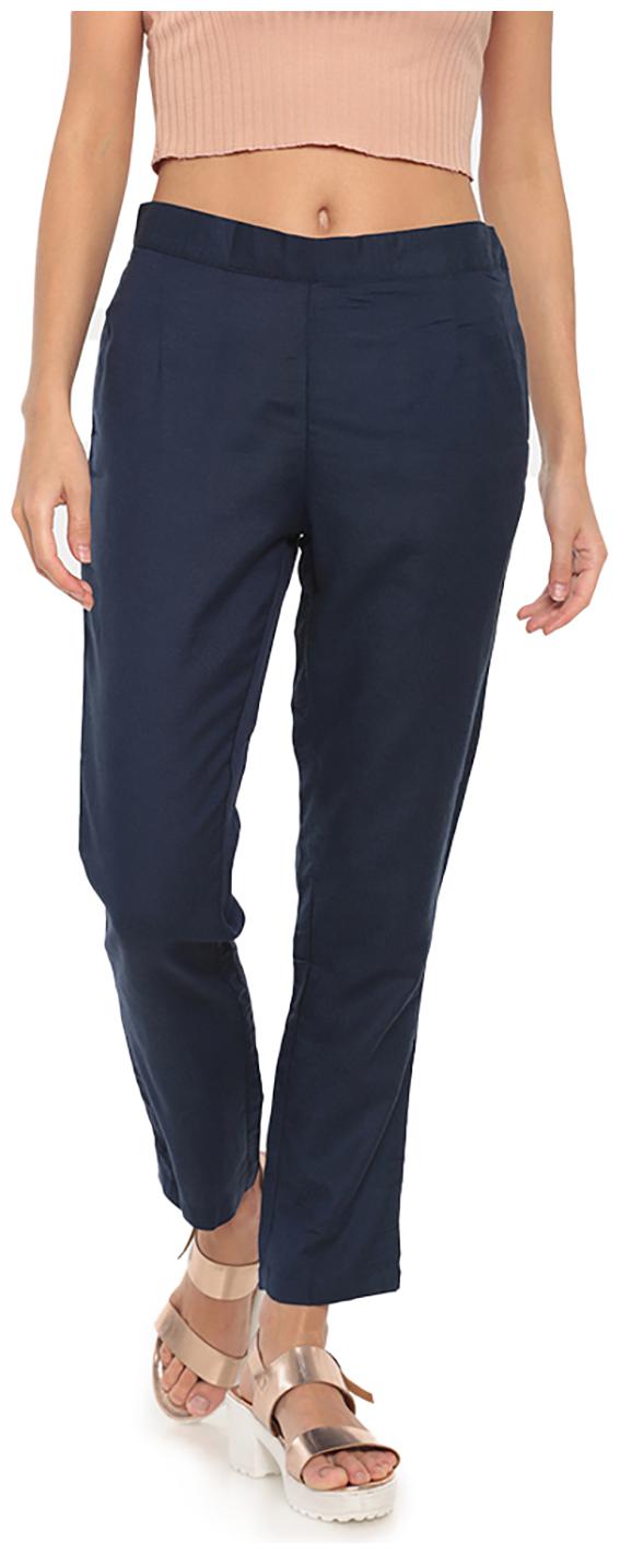 

GO COLORS Viscose Solid Blue Tights For Women