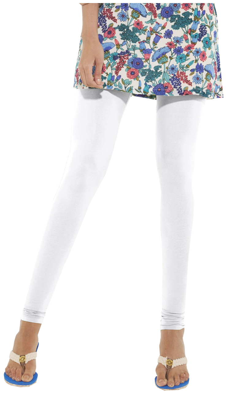 

GO COLORS Lycra Salwar - White