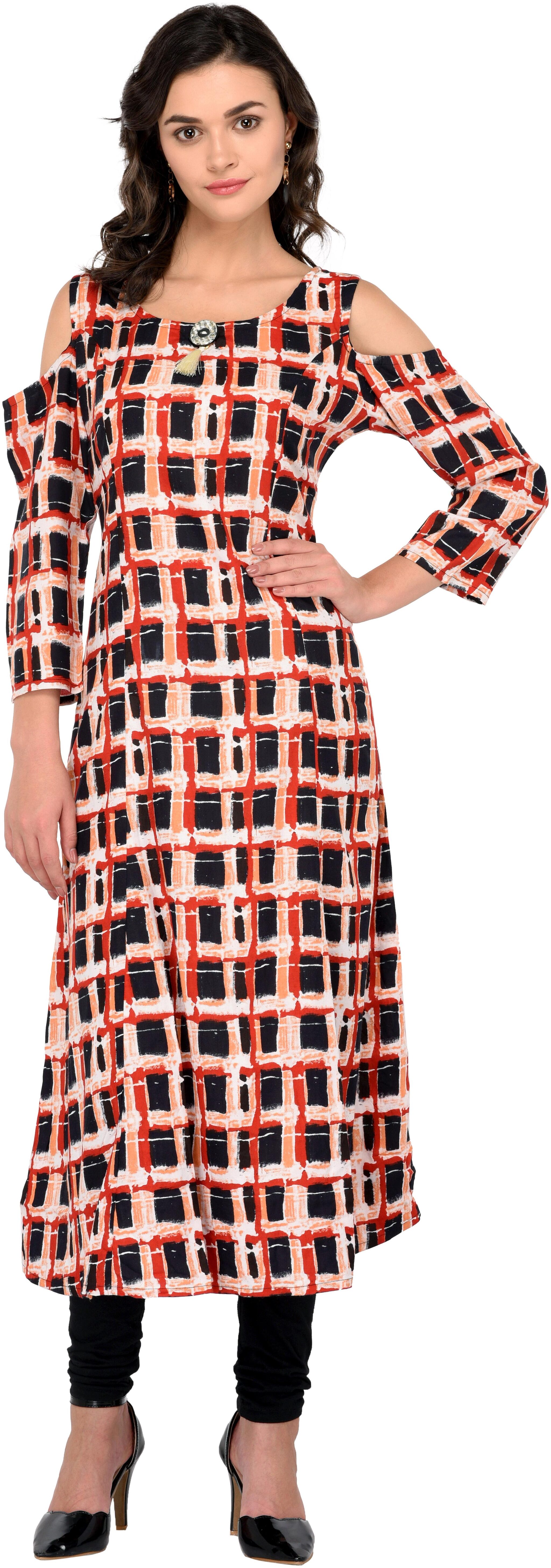 

GOD BLESS Women Multi Printed Anarkali Kurta