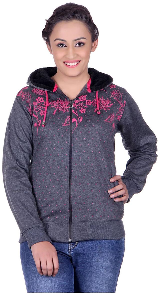 Goodluck Fashions Women Printed Sweatshirt - Multi