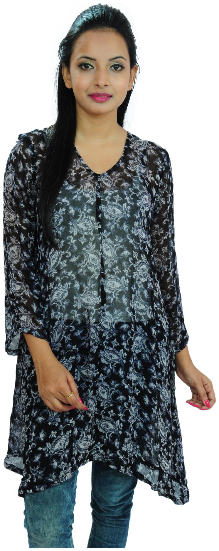 

Goodwill Women Printed Regular top - Grey