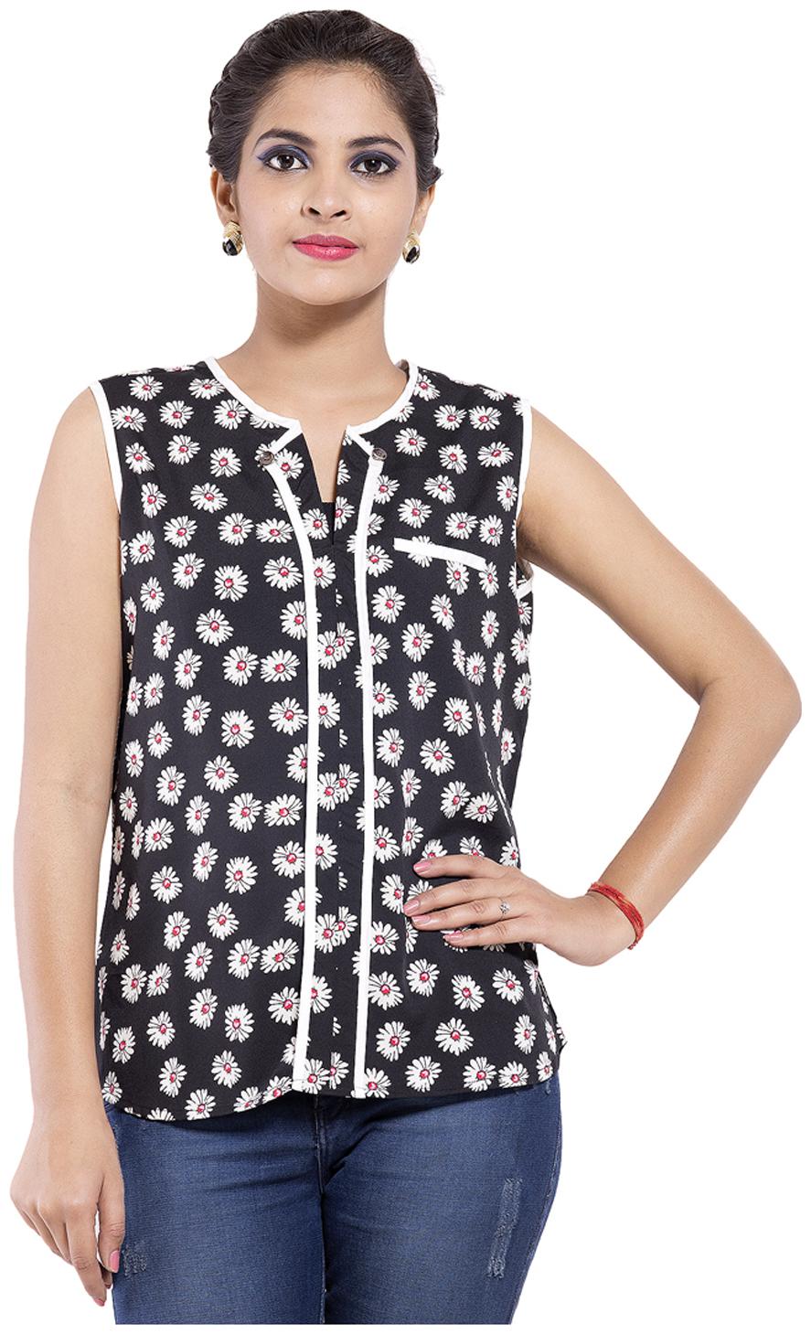 

Goodwill Women Floral Regular top - Black