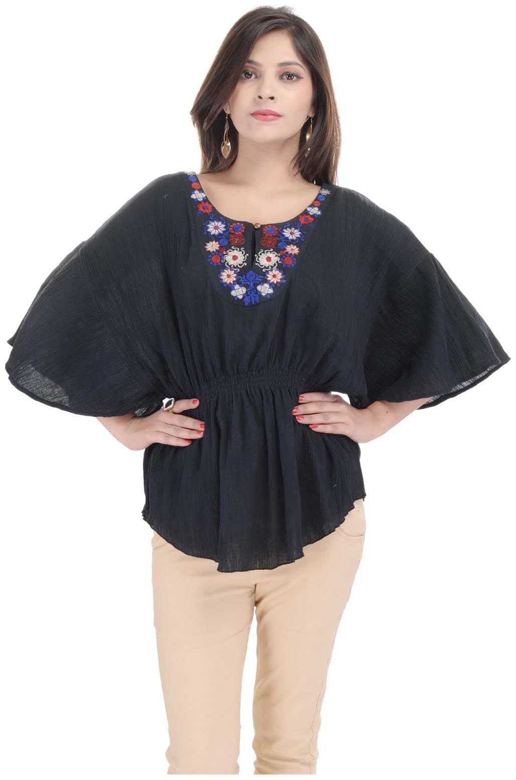 

Goodwill Women Solid Regular top - Black