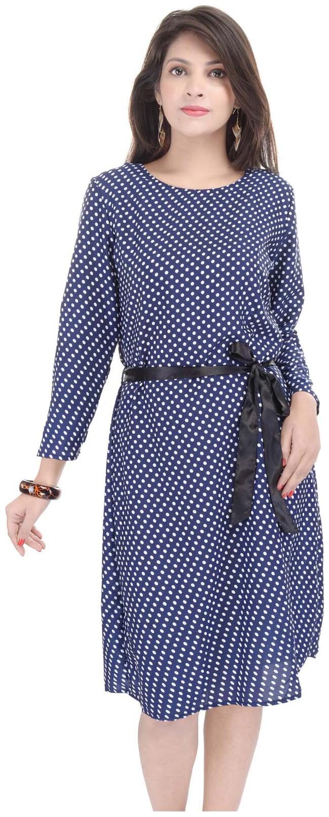 

GOODWILL Women s Casual Wear Blue Polyester Dress