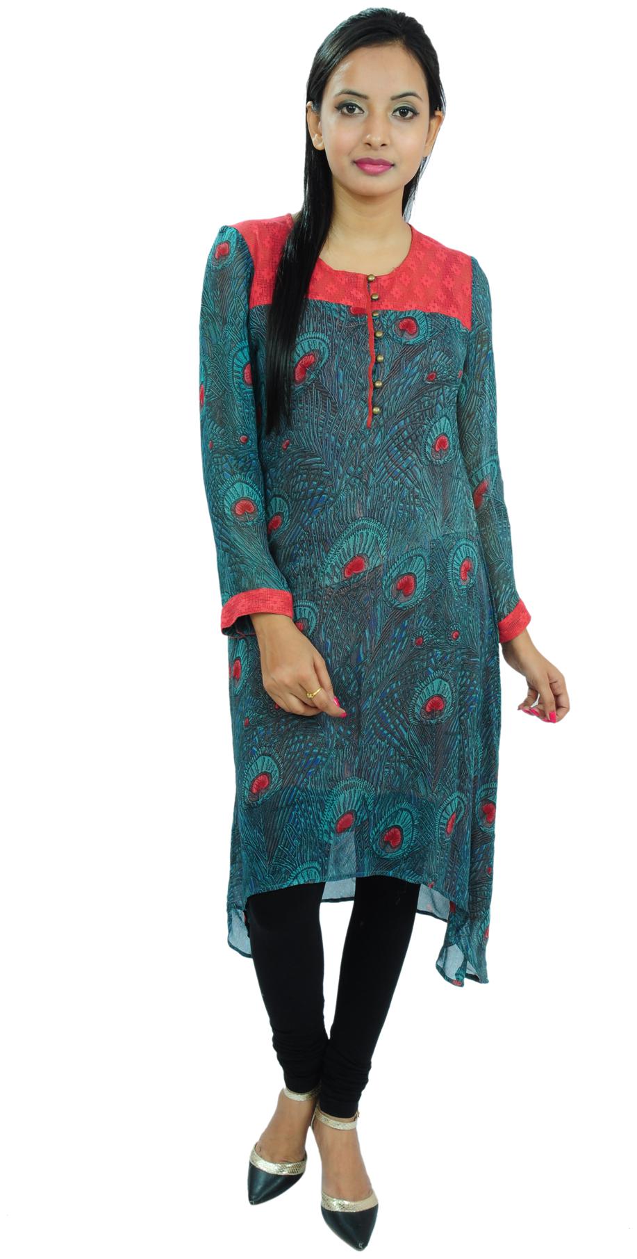 

Goodwill Women Blue Printed Regular Kurta