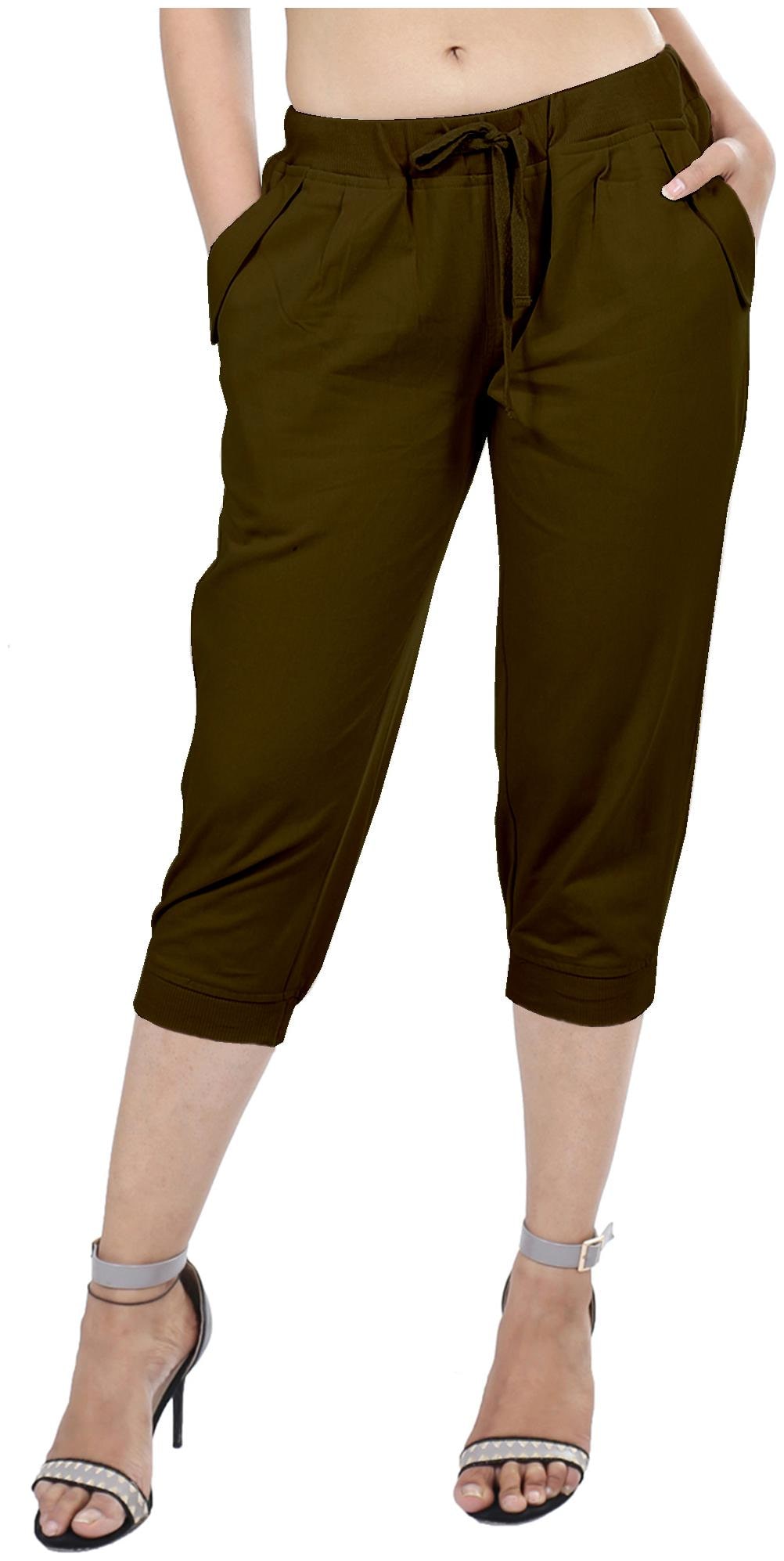 

Goodwill Women Solid Regular shorts - Green