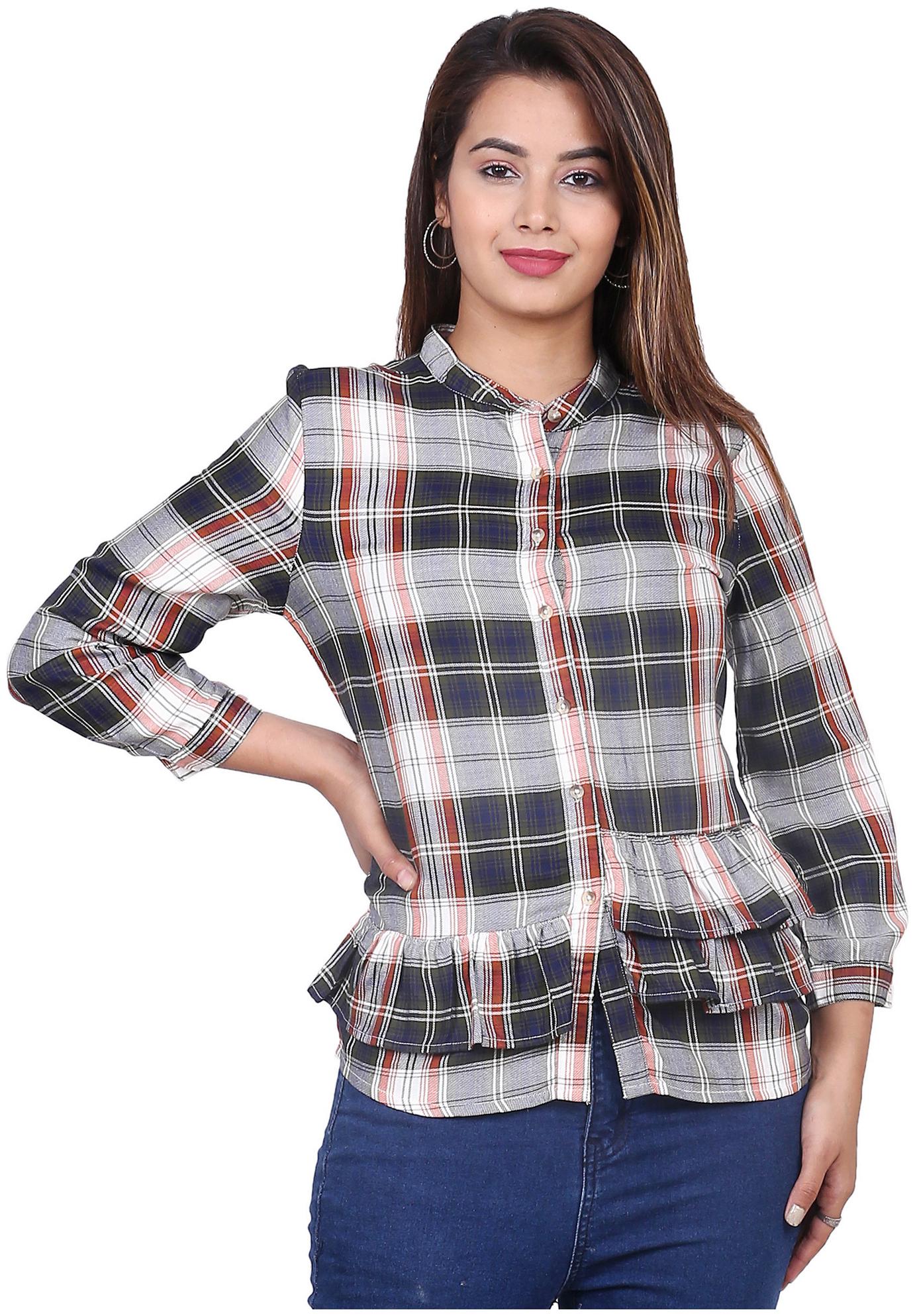 

Goodwill Women Multi Checked Regular Fit Shirt