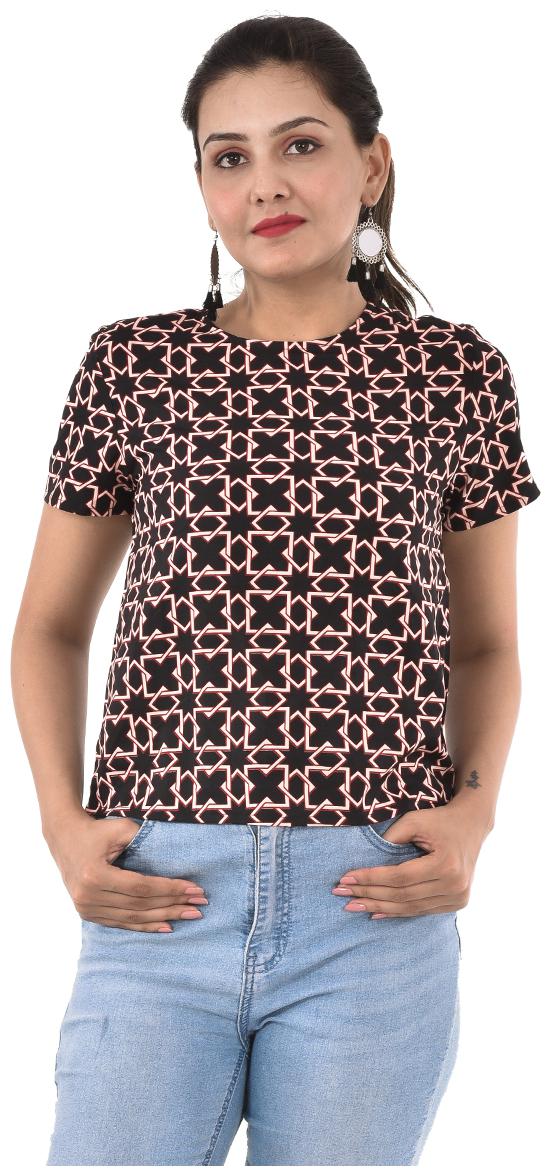 

Goodwill Women Geometric Regular top - Black