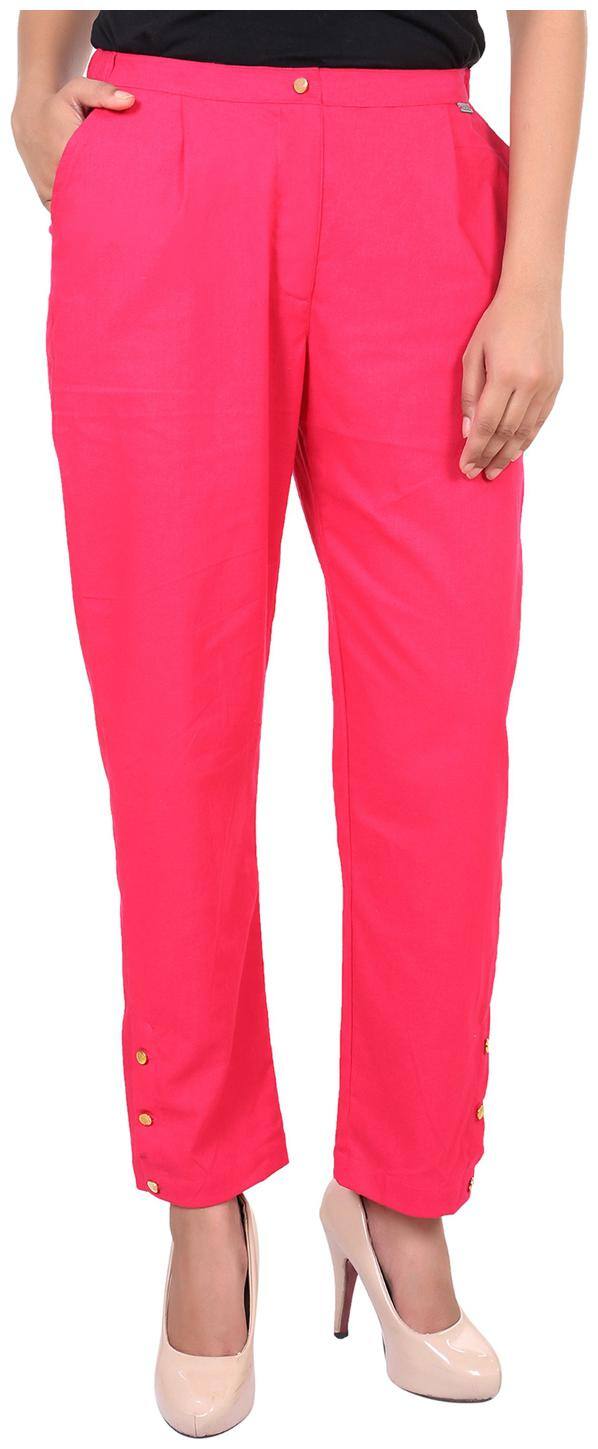 Goodwill Women Pink Regular fit Regular pants
