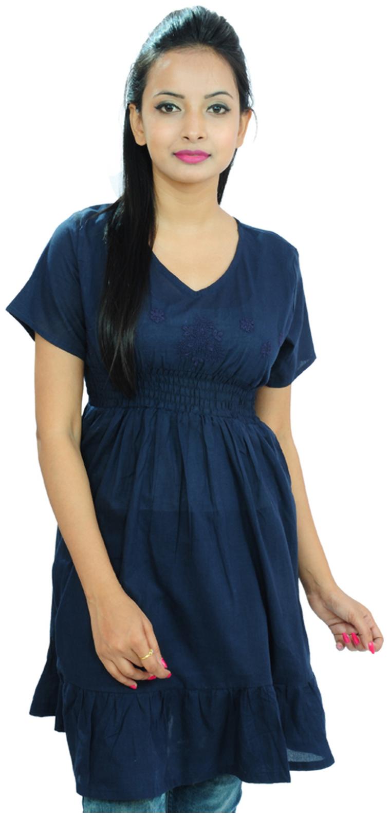 

Goodwill Women Dyed Fusion top - Blue