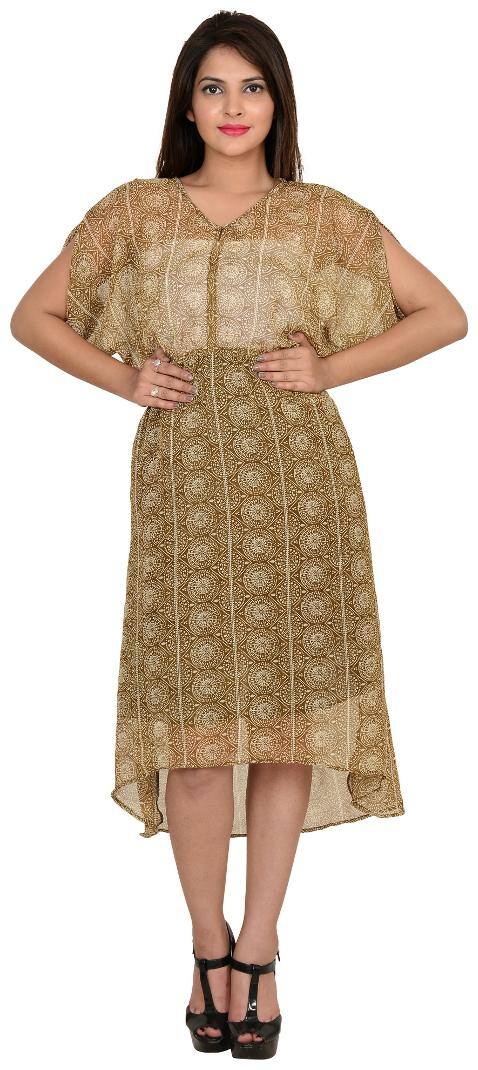 Goodwill Brown Printed Kaftan dress
