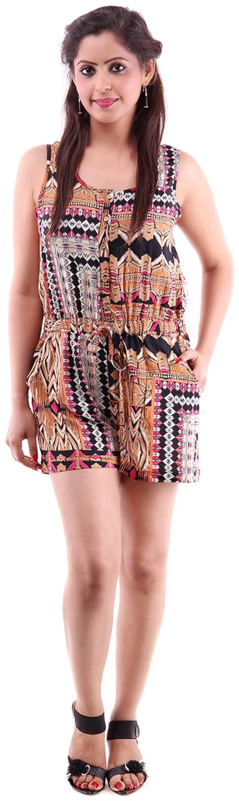 GOODWILL Women's  Casual Wear  Multicolored Rayon Jumpsuit