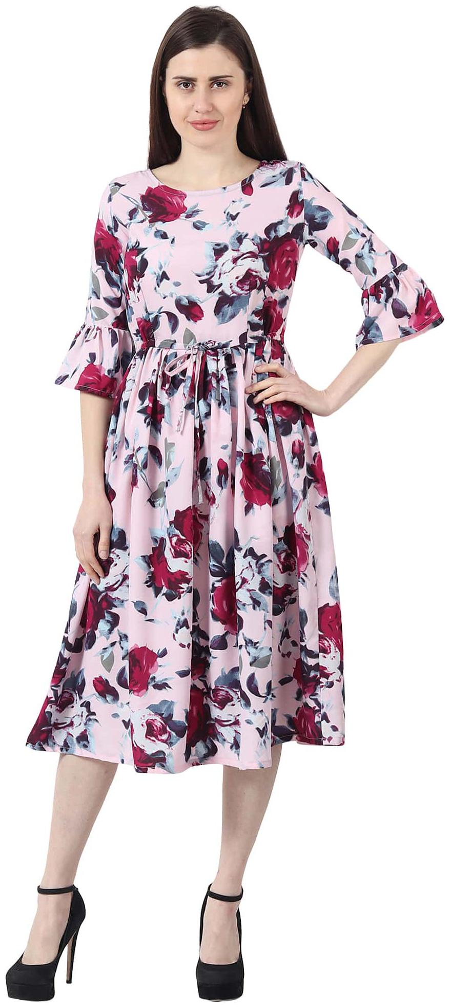 

GraceDiva Multi Floral A-line dress