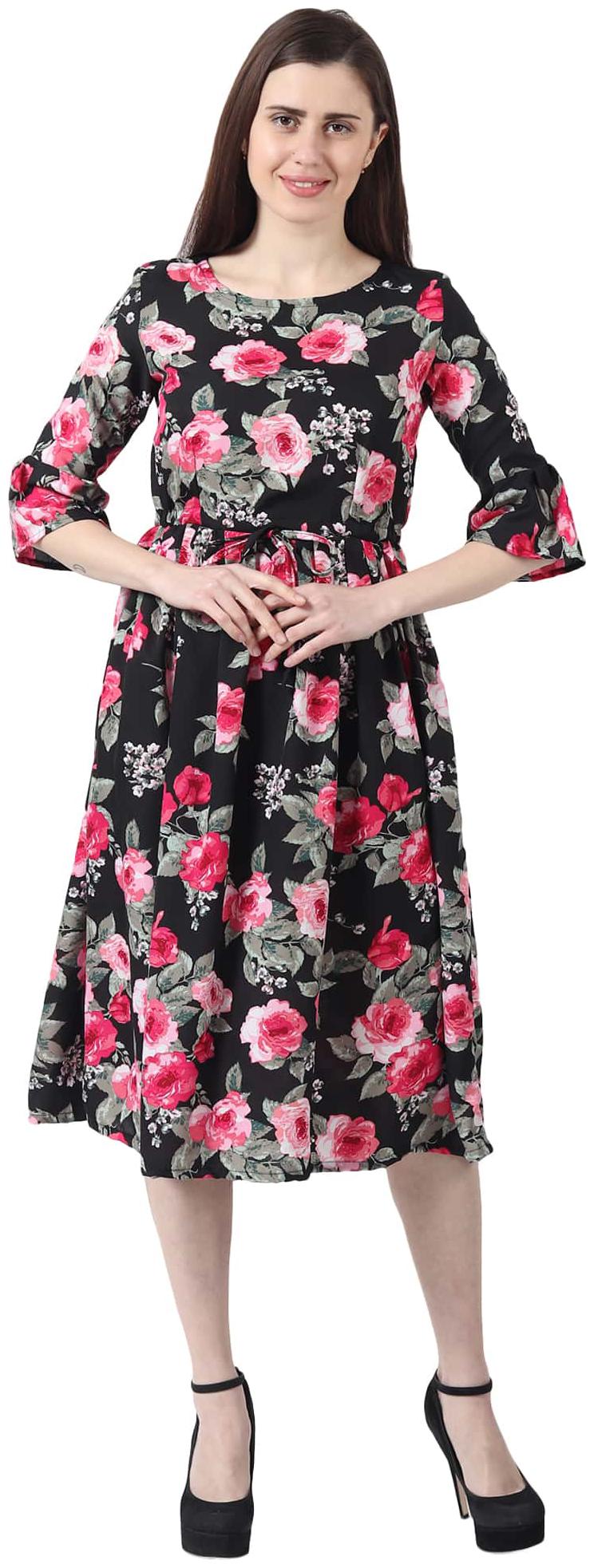 

GraceDiva Multi Floral A-line dress