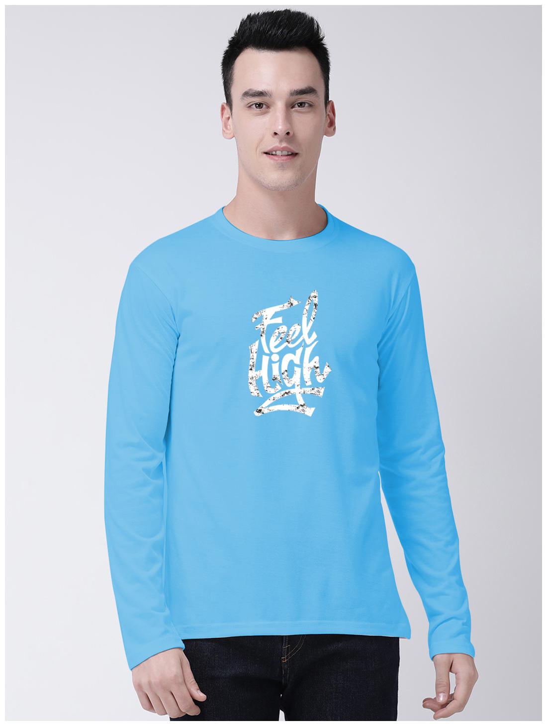 

GRACIT Men Turquoise Regular fit Cotton Round neck T-Shirt - Pack Of 1