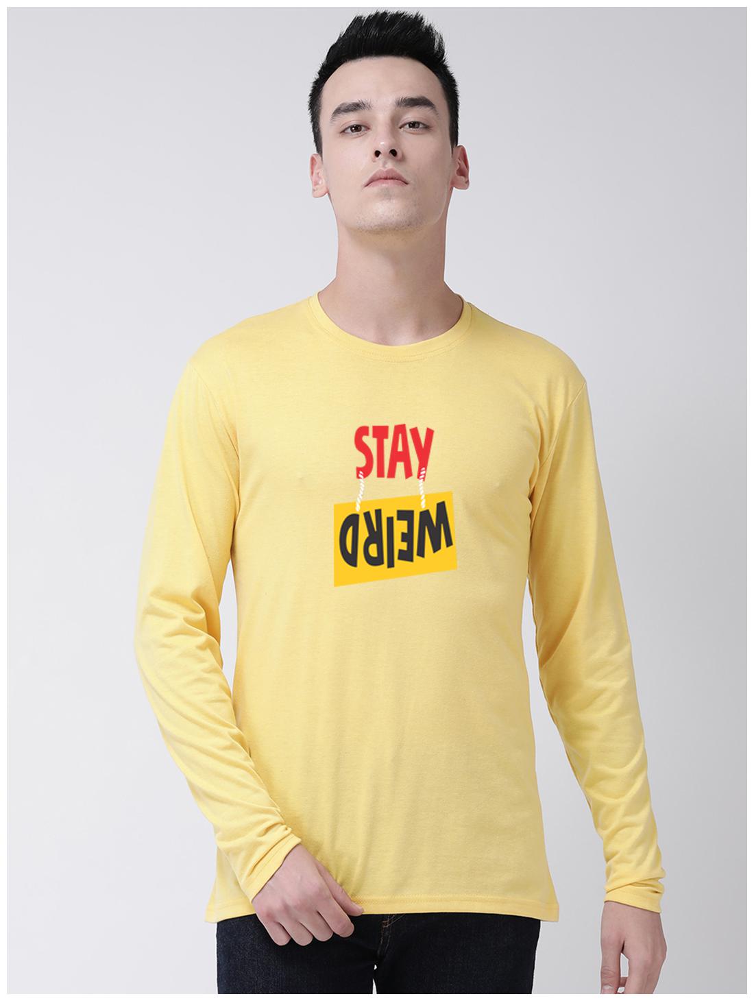 

GRACIT Men Yellow Regular fit Cotton Round neck T-Shirt - Pack Of 1