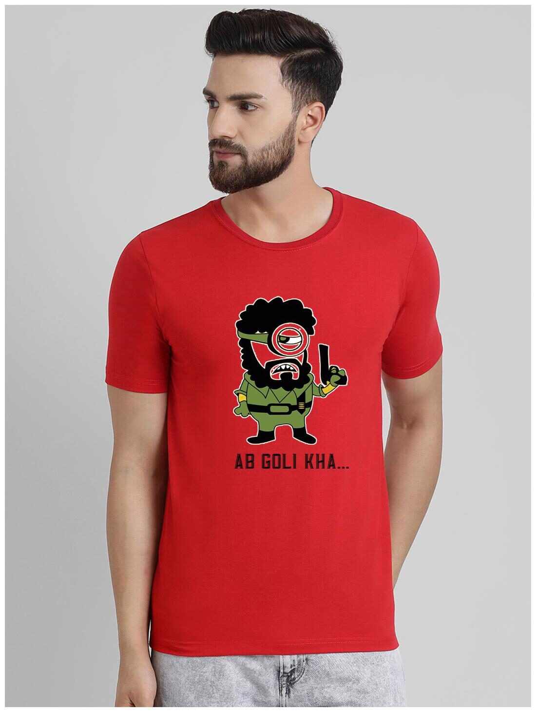 

GRACIT Men Red Regular fit Cotton Round neck T-Shirt - Pack Of 1