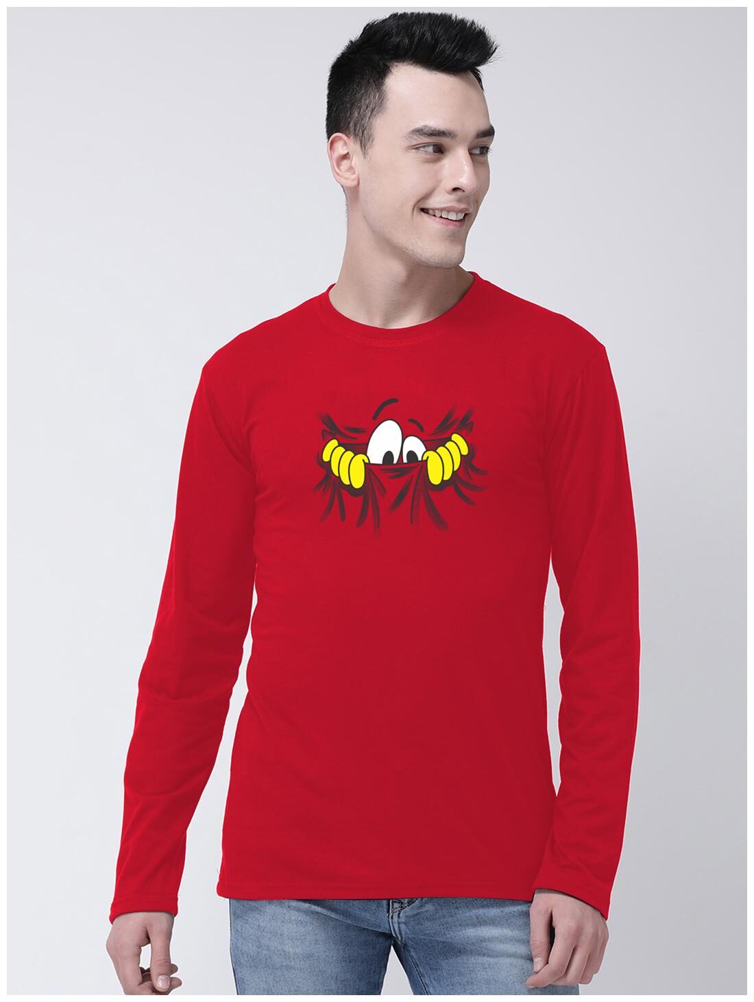 

GRACIT Men Red Regular fit Cotton Round neck T-Shirt - Pack Of 1