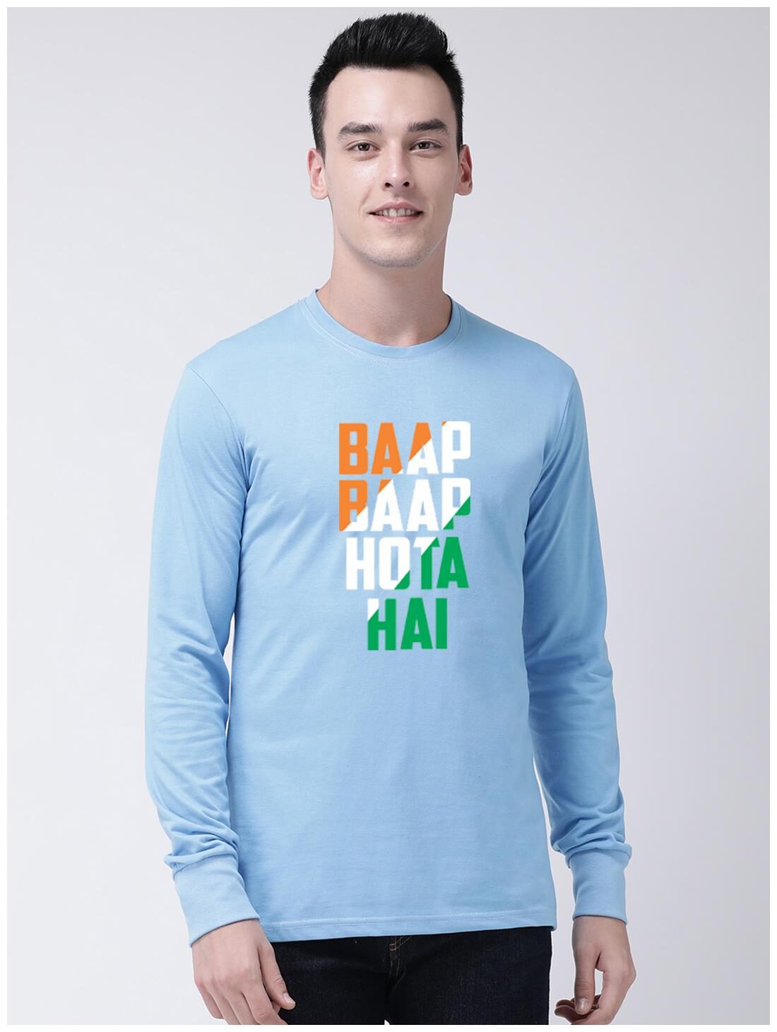

GRACIT Men Turquoise Regular fit Cotton Round neck T-Shirt - Pack Of 1