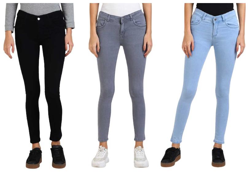 

GRADELY Women Multi Skinny fit Jeans