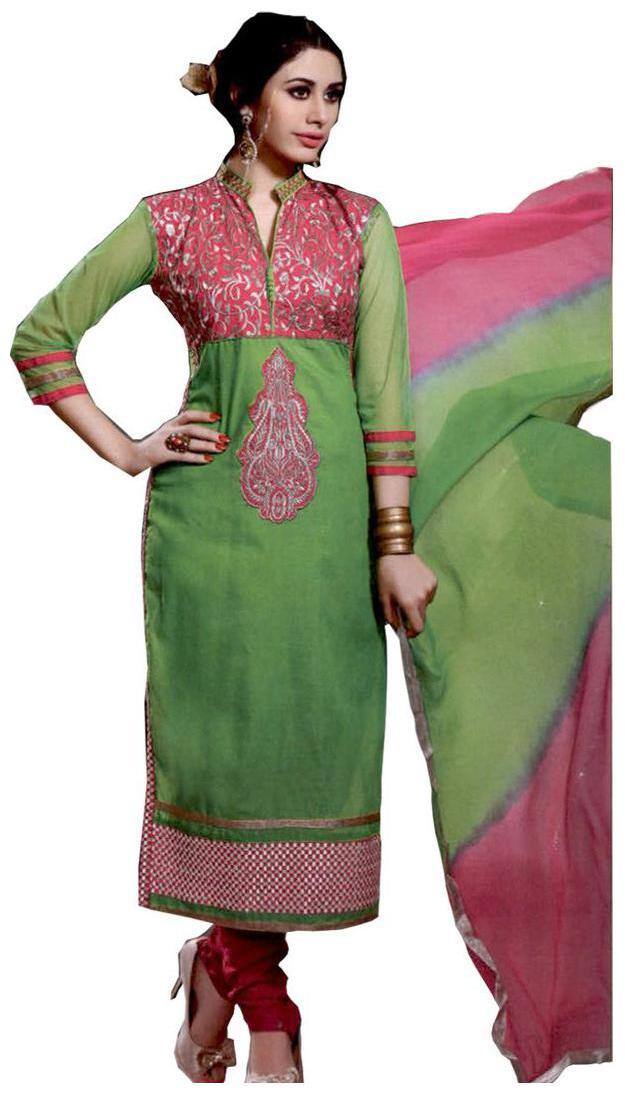 GreenViji Multicoloured Cotton Dress Material