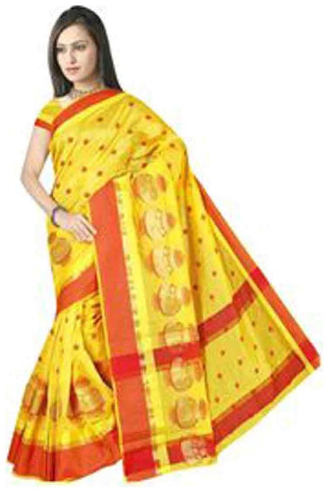 

GreenViji Multicoloured Jacquard Saree