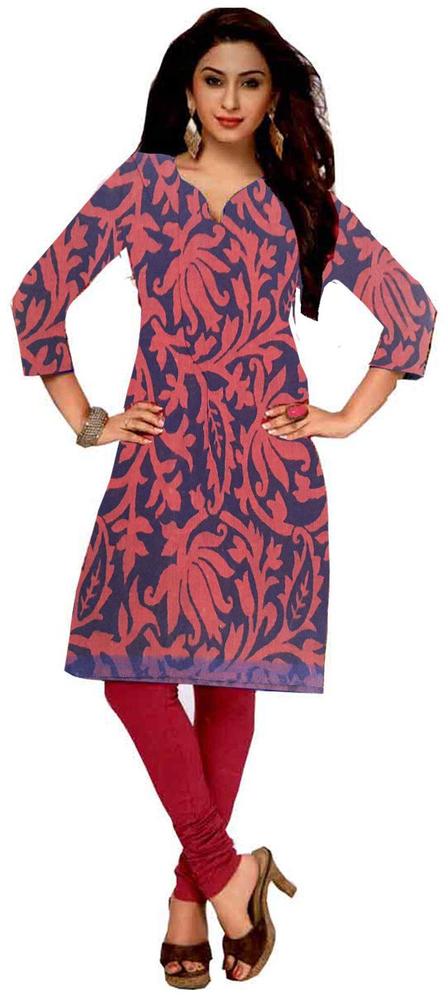 

GreenViji Womens Girls Multicolor Crepe Printed Straight UnStiched Kutri Top Dress Material