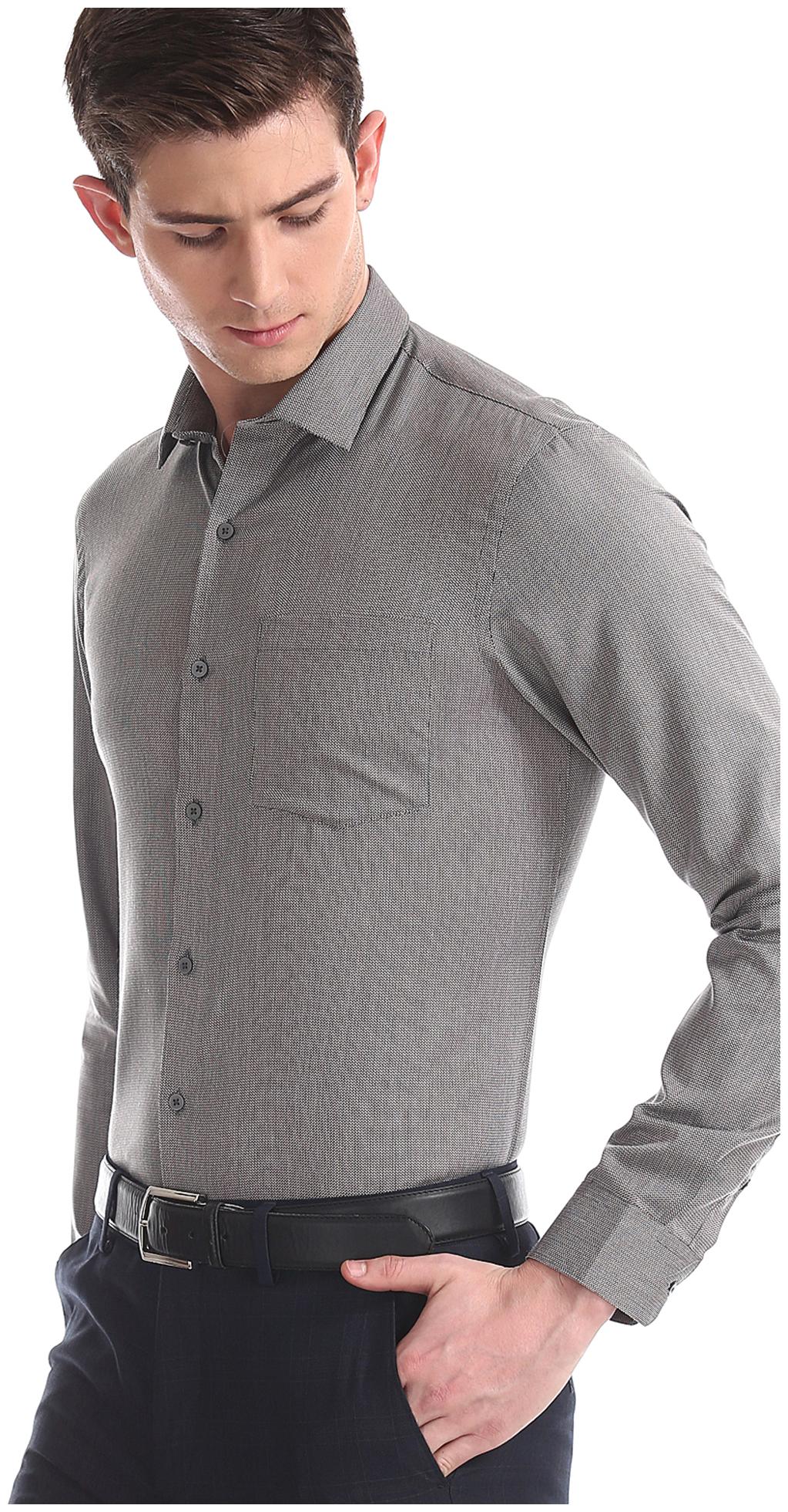 

Arrow Men Slim fit Formal Shirt - Grey