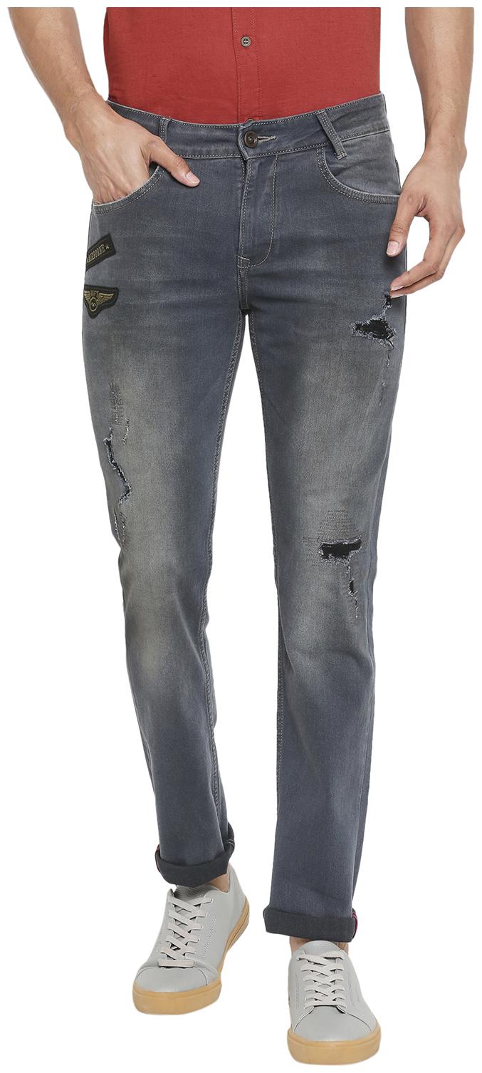 

Mufti Men Grey Slim Fit Jeans