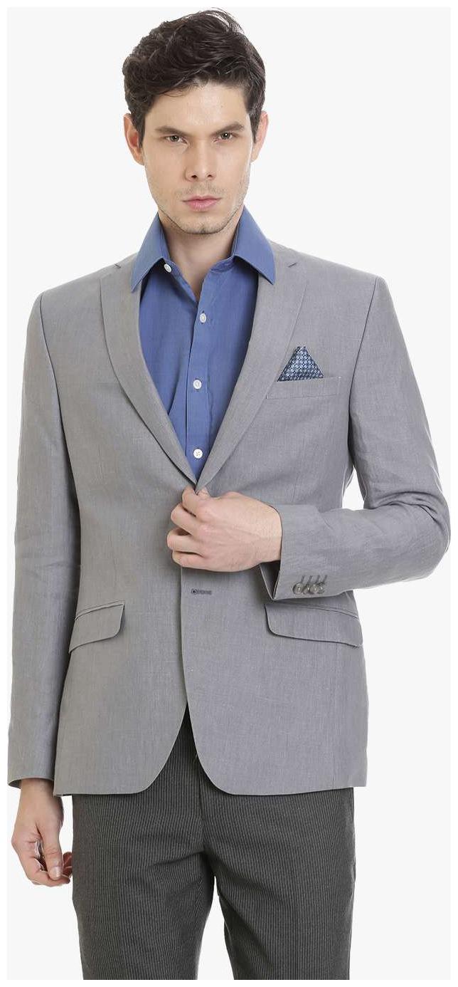 

Grey Linen Men s Jacket