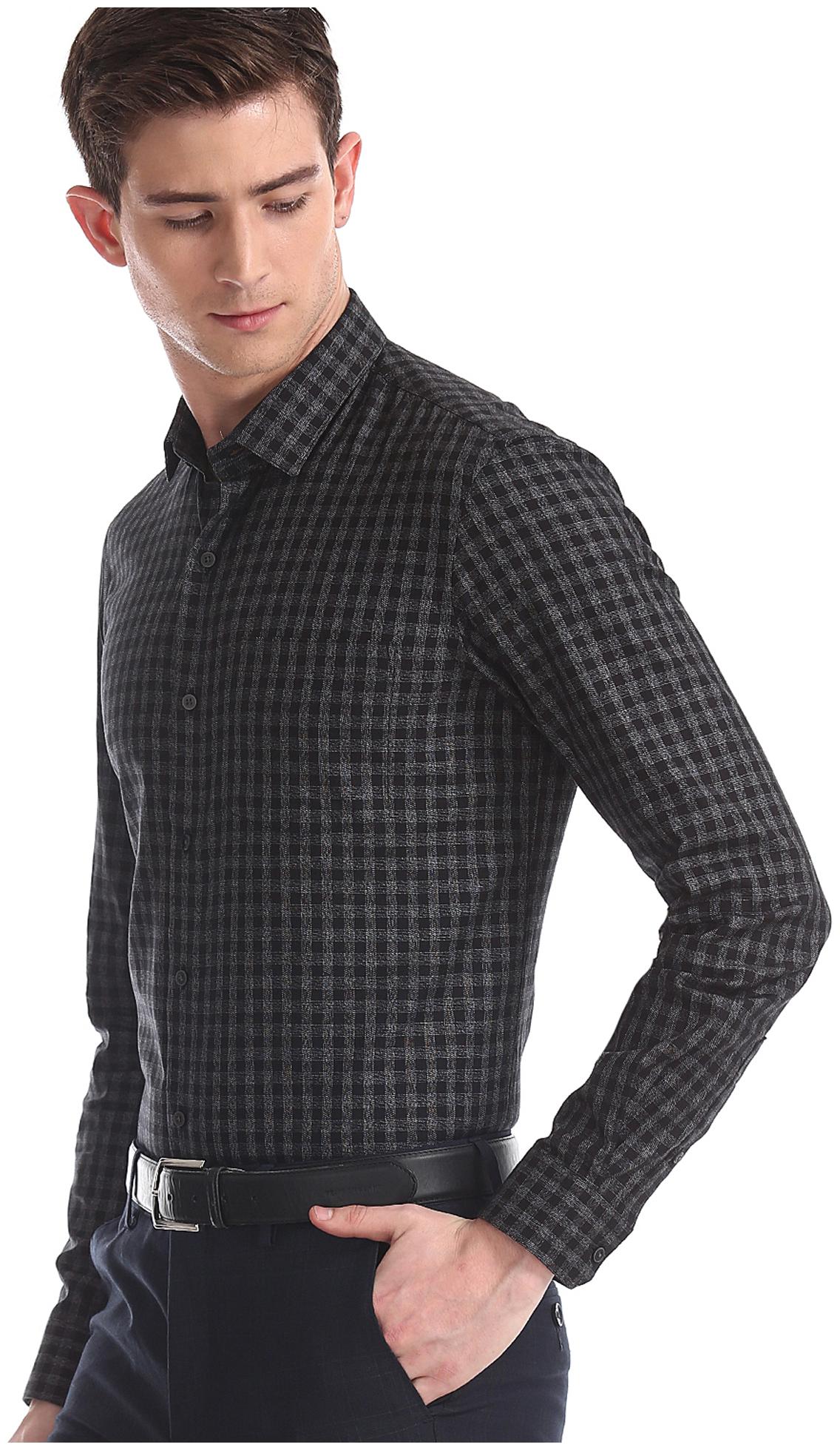 

Arrow Men Slim fit Formal Shirt - Grey