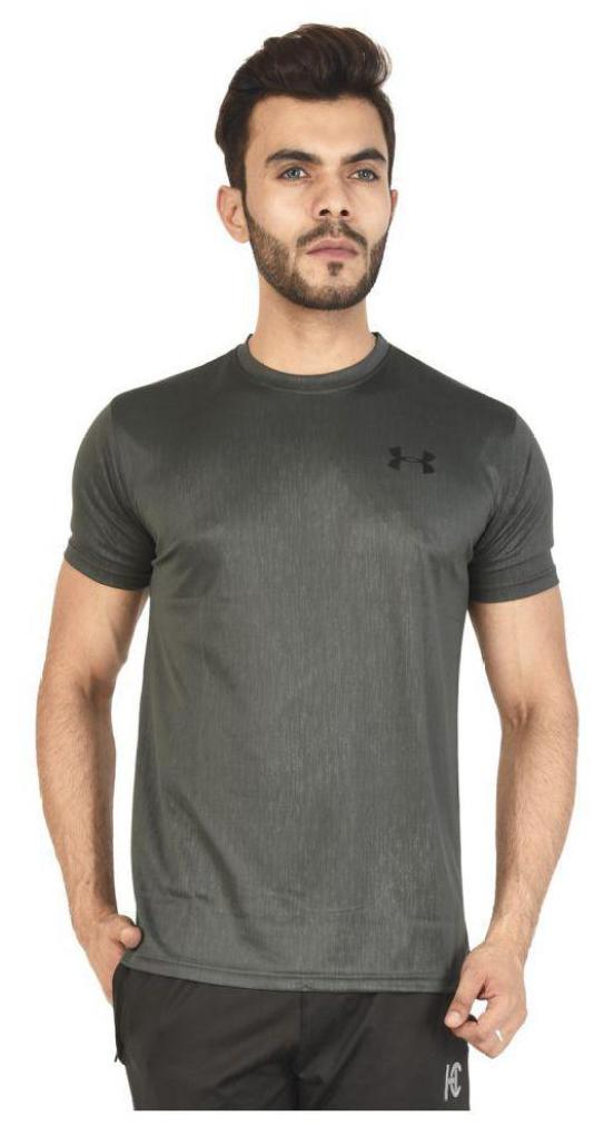 

New look Men Grey Regular fit Polyester Round neck T-Shirt - Pack Of 1