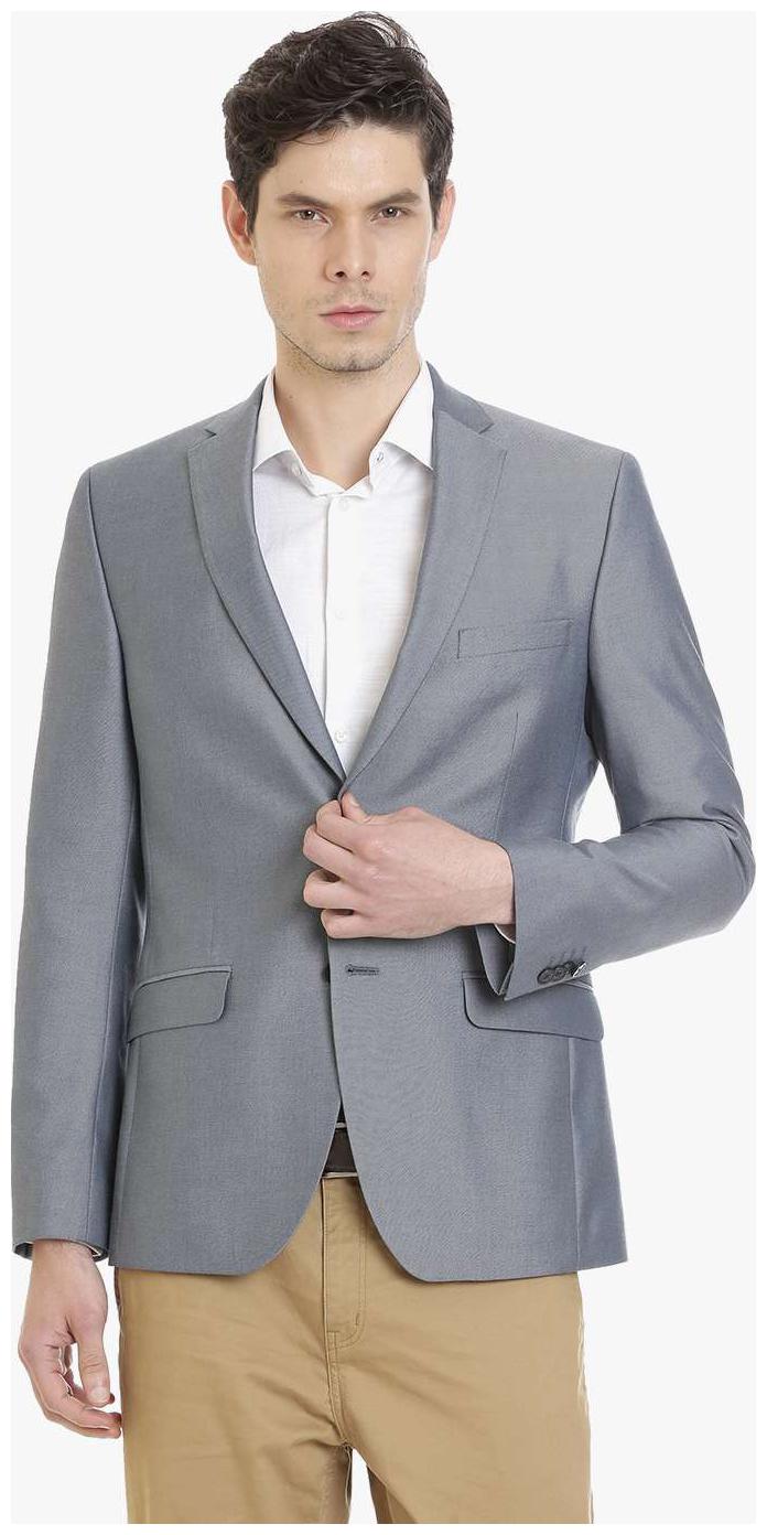 

Grey Solid Men s Jacket