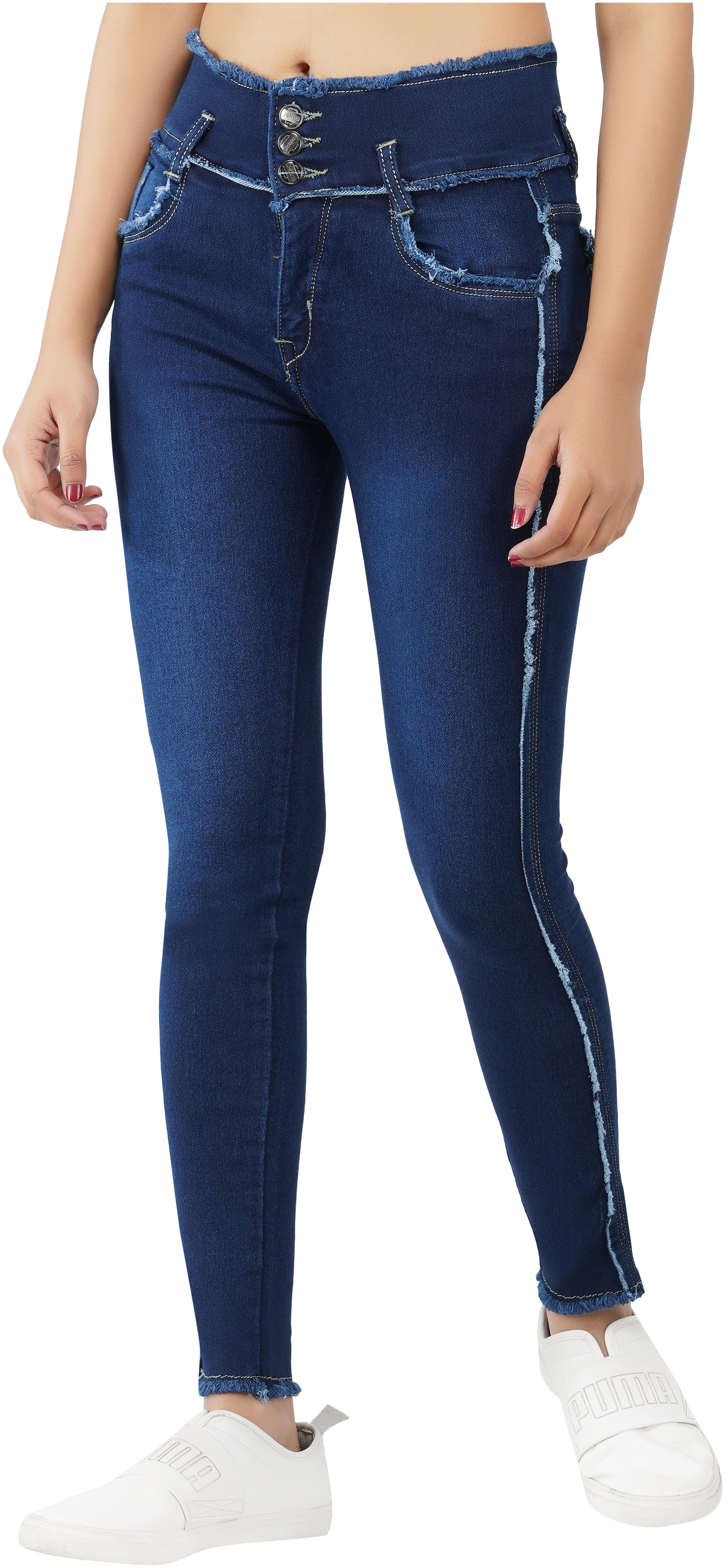 

GS ANGEL Women Blue Slim fit Jeans