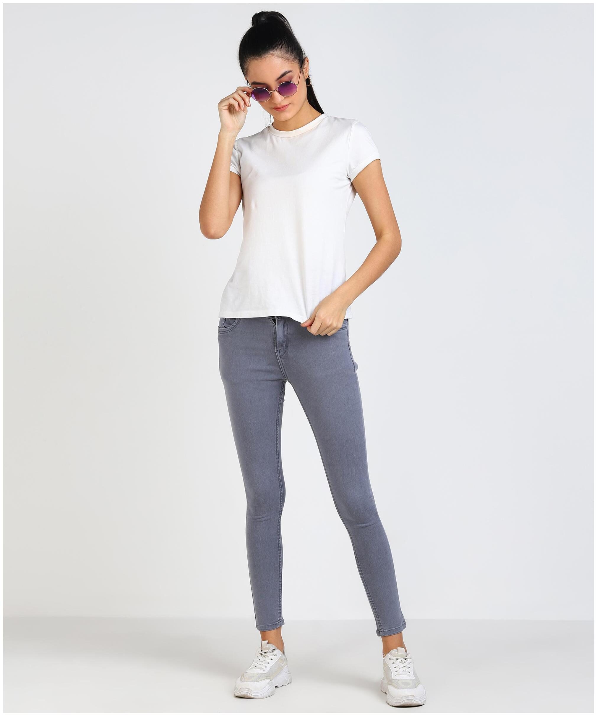 

GS ANGEL Women Grey Slim fit Jeans