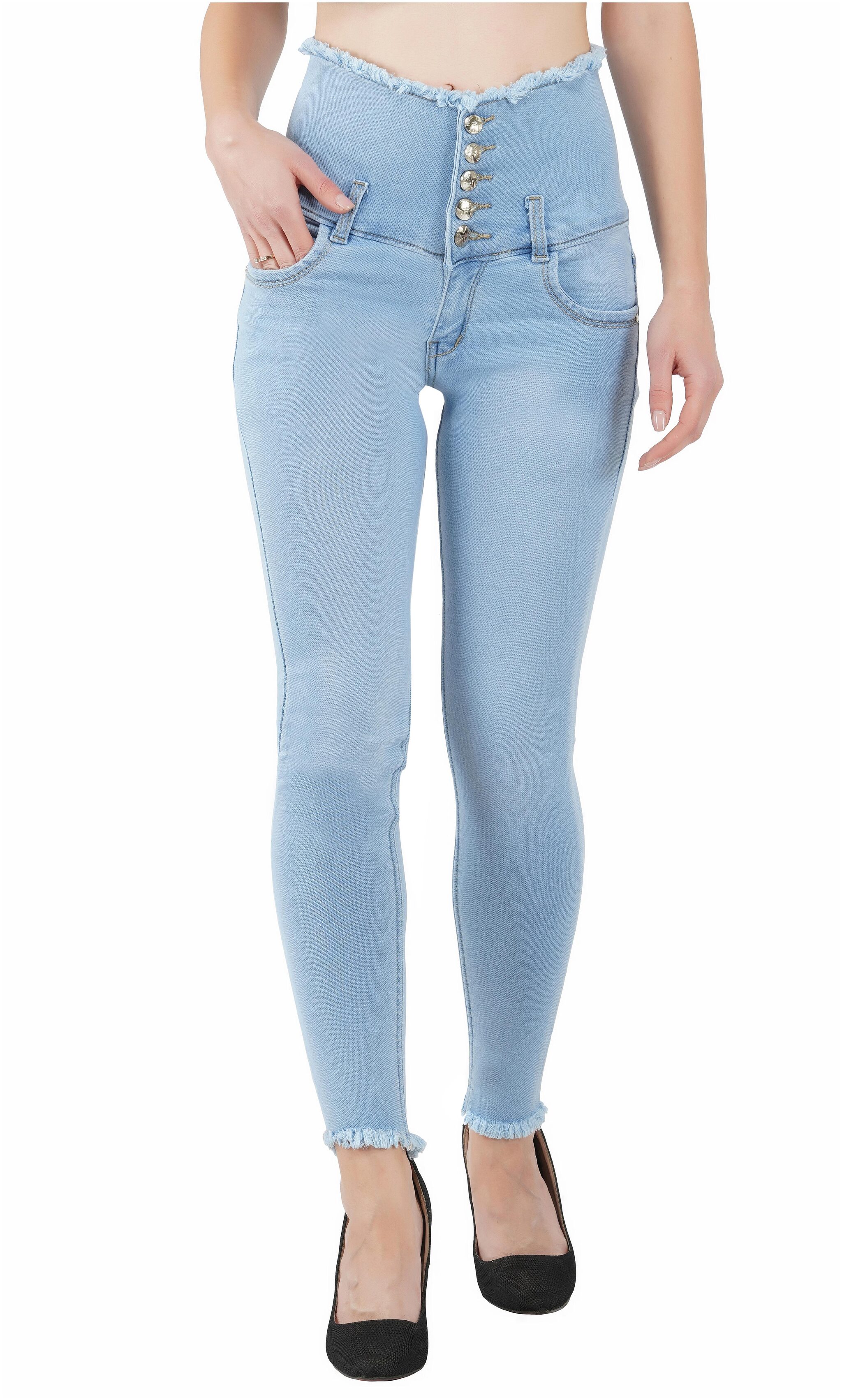 

GS ANGEL Women Blue Slim fit Jeans