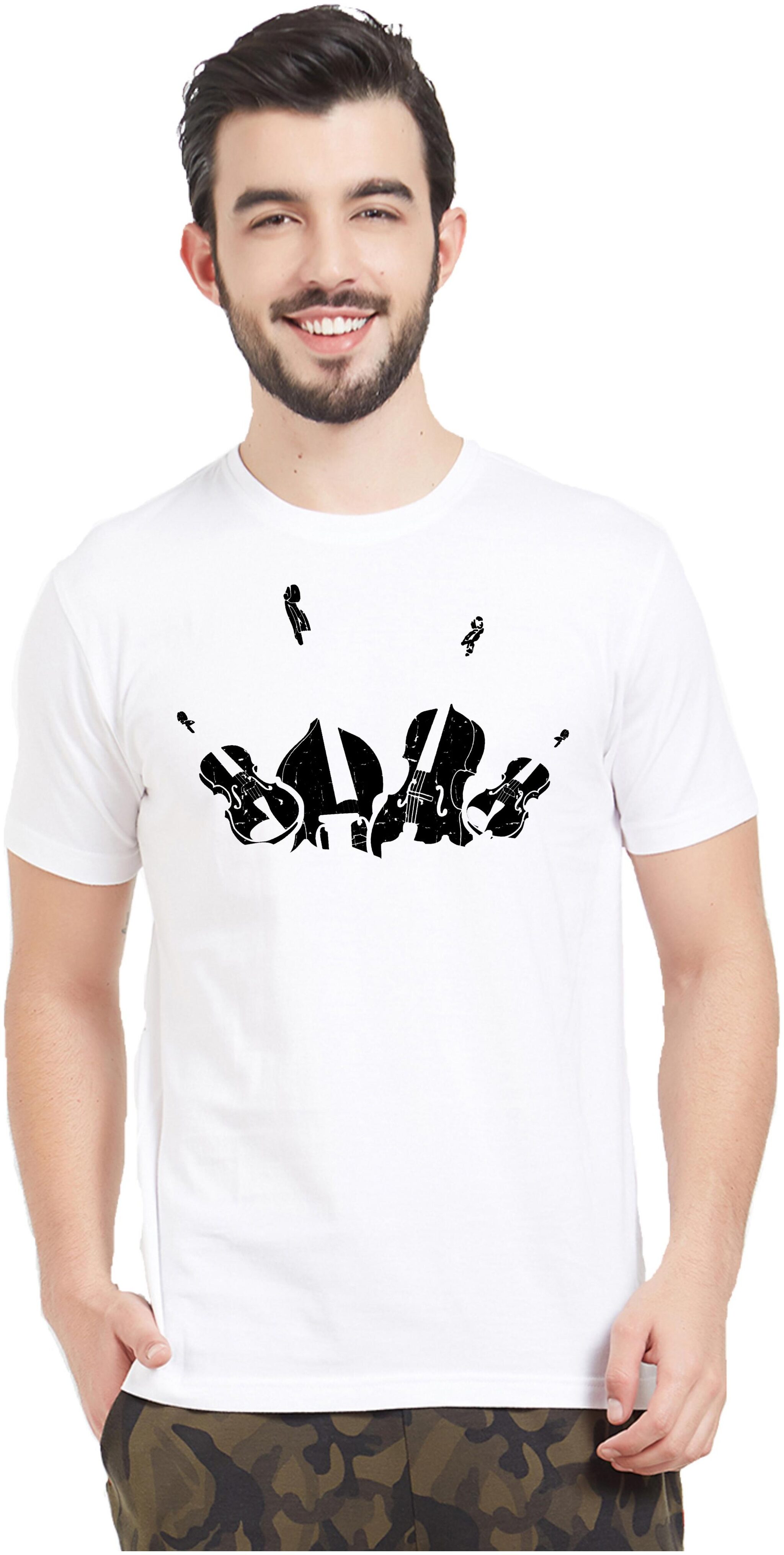 

GUITAR PRINTED T-SHIRT WITH FUNKY LOOK