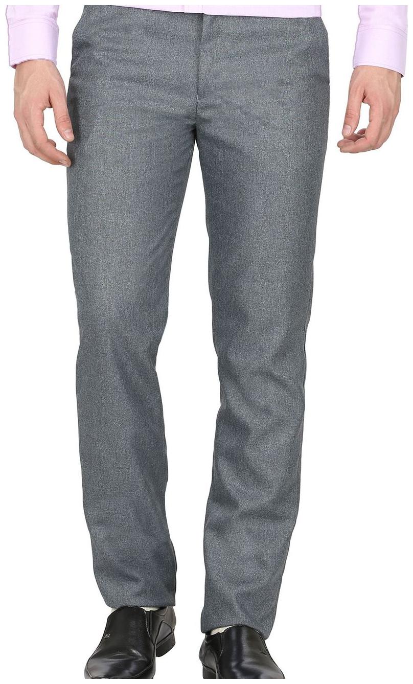 

Gwalior Men Solid Regular Fit Formal Trouser - Grey