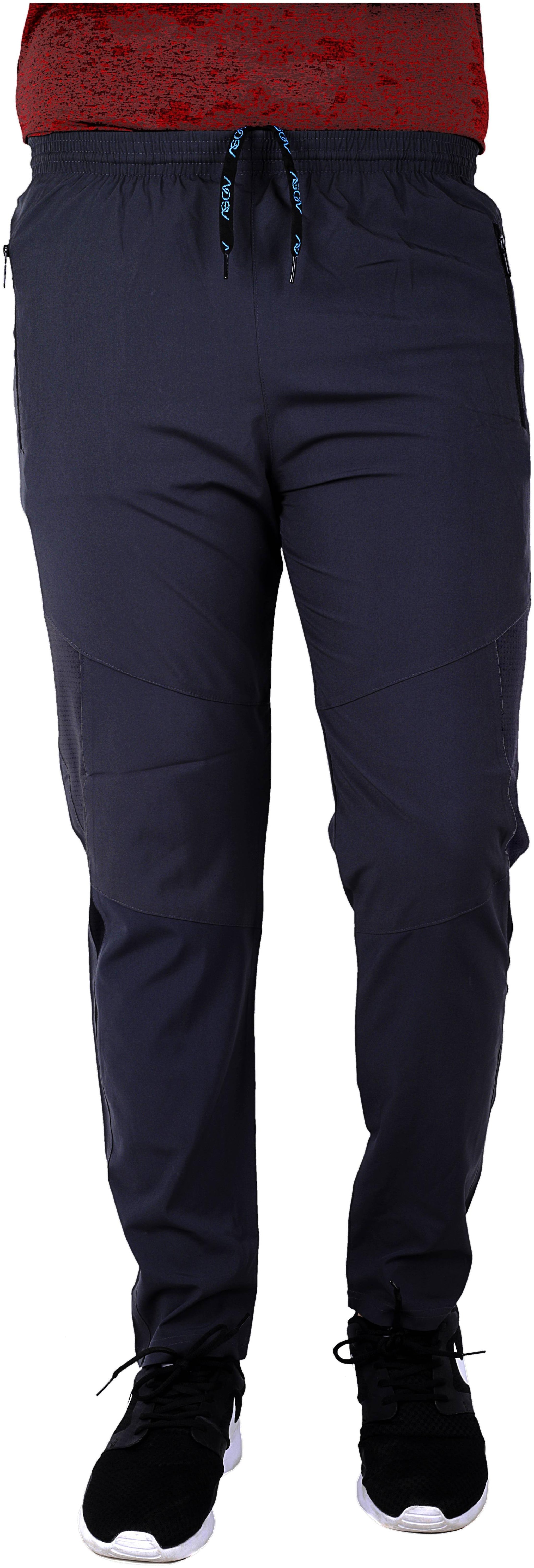 

GYMZO Men Blue Solid Regular fit Track pants