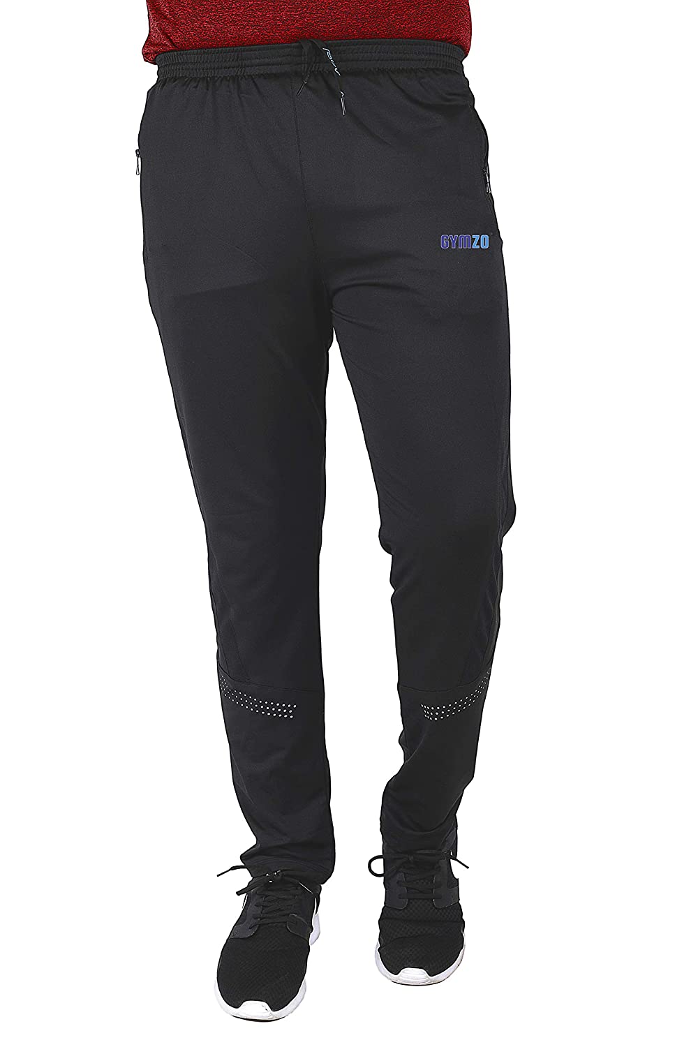 

GYMZO Men Black Solid Regular fit Track pants